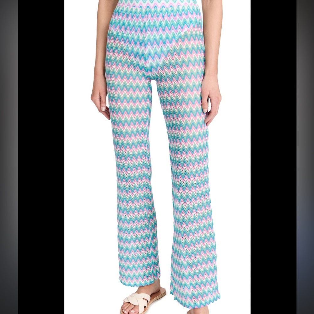 L SPACE SIZE MED KARI SWIM CHEVRON COVER UP PANTS NWT WOMEN’S SWIM #520